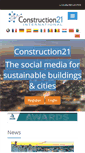 Mobile Screenshot of construction21.org